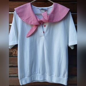 Vintage CATALINA Blouse 1970s Size L